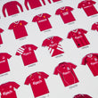 Load image into Gallery viewer, liverpool-fc-kit-history-poster-home-shirts