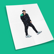 Load image into Gallery viewer, klopp-shush-liverpool-poster-vs-newcastle-A4