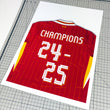 Load image into Gallery viewer, Liverpool 20 Times Shirt Poster - Premier League Winners 2024-2025