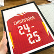 Load image into Gallery viewer, Liverpool 20 Times Shirt Poster - Premier League Winners 2024-2025