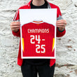 Load image into Gallery viewer, Liverpool 20 Times Shirt Poster - Premier League Winners 2024-2025