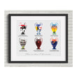 Load image into Gallery viewer, liverpool-fc-print-champions-league-winners-artwork-6-times-framed