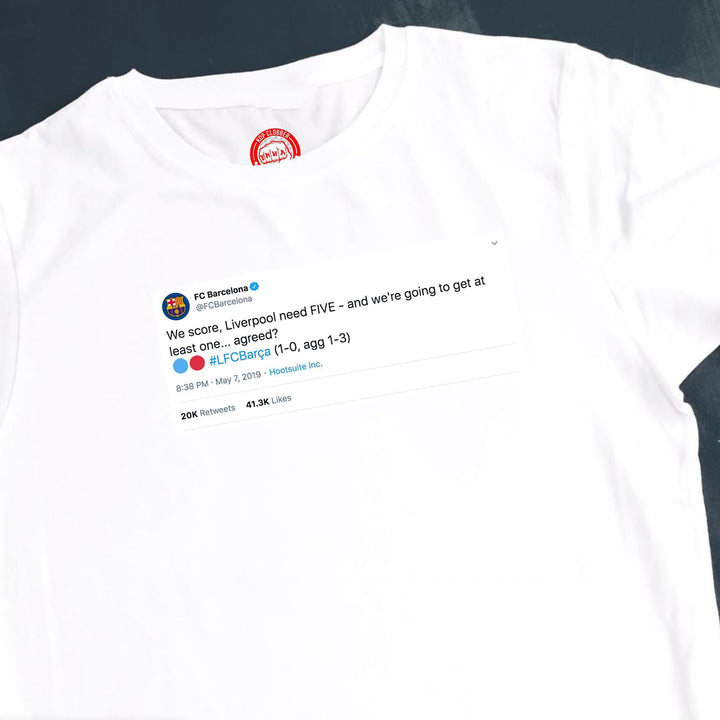 Barca Tweet Liverpool T-Shirt-Kop Clobber
