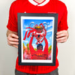 Load image into Gallery viewer, Jurgen-klopp-champions-league-trophy-lift-liverpool-fc-a4-framed-print