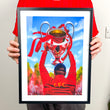 Load image into Gallery viewer, Jurgen-klopp-champions-league-trophy-lift-liverpool-fc-A3-framed -print