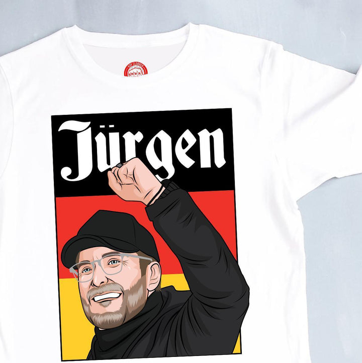Jurgen Klopp Fist Pump Liverpool T-Shirt-Kop Clobber