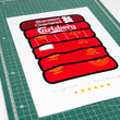 Load image into Gallery viewer, LIVERPOOL CHAMPIONS LEAGUE WINNERS POSTER - 6 TIMES SHIRT PRINT