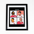 Load image into Gallery viewer, LIVERPOOL FC POSTER FRONT 4 SALAH, MANE, FIRMINO, JOTA ART PRINT