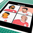 Load image into Gallery viewer, LIVERPOOL FC POSTER FRONT 4 SALAH, MANE, FIRMINO, JOTA ART PRINT
