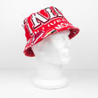 Load image into Gallery viewer, mo-salah-bucket-hat-scarf-liverpool-fc-kop-clobber-model