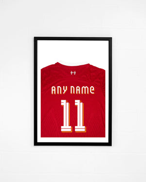 Custom Liverpool FC Poster Football Shirt Back | 2022/23 Print