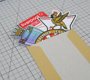 Liverpool 20 Times Champions Sticker Pack x4