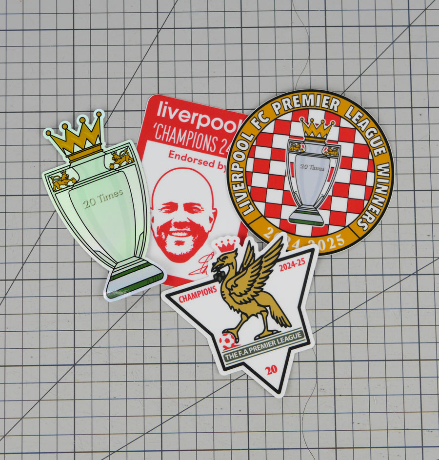 Liverpool 20 Times Champions Sticker Pack x4