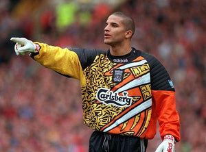 1995-96 Liverpool Goalkeeper Shirt Orange (Excellent) - S-Kop Clobber