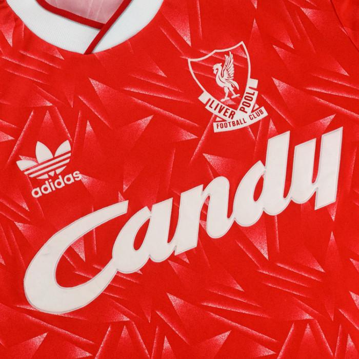 89-91 Liverpool Home Shirt Candy (Mint) - M-Kop Clobber