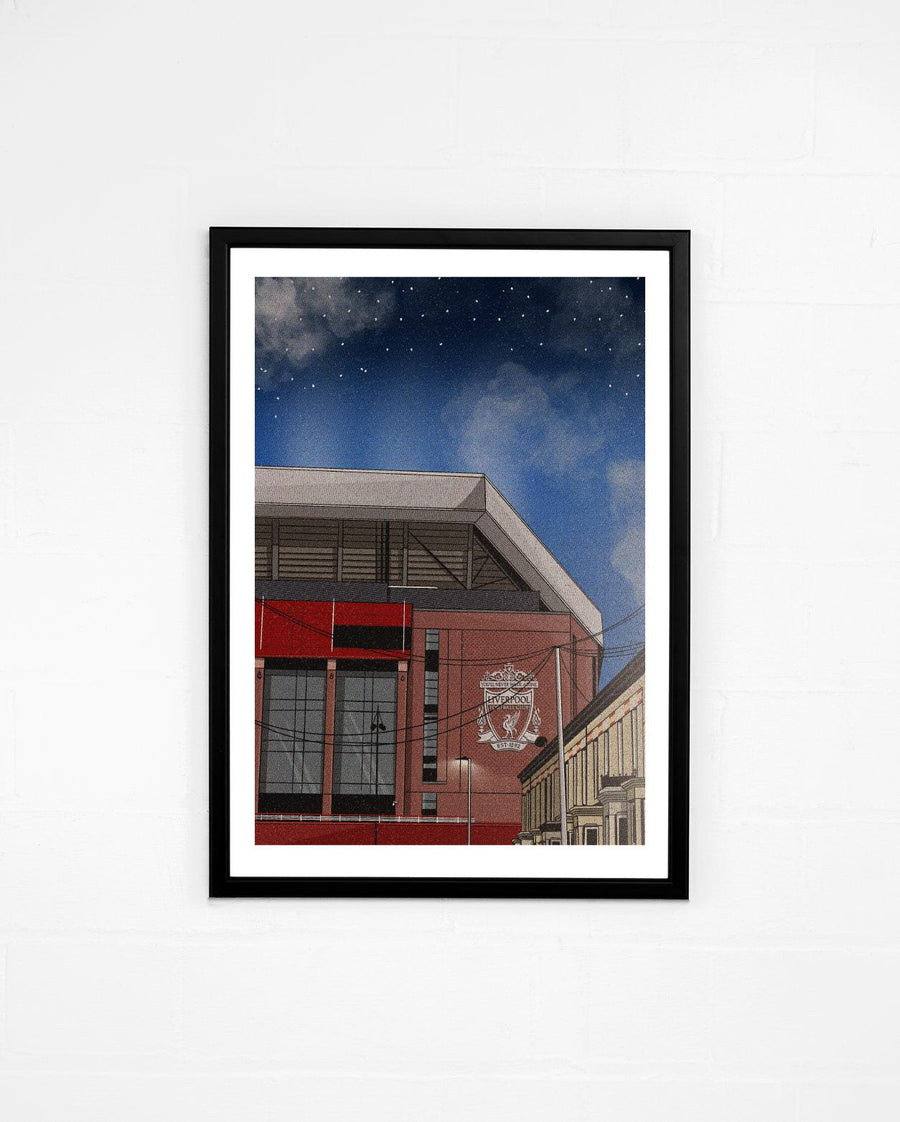 Anfield Liverpool Poster Under The Lights Print