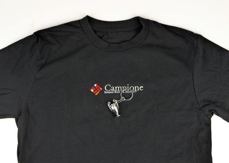 CAMPIONE EMBROIDERED T-SHIRT & FREE EUROPEAN CUP KEYRING