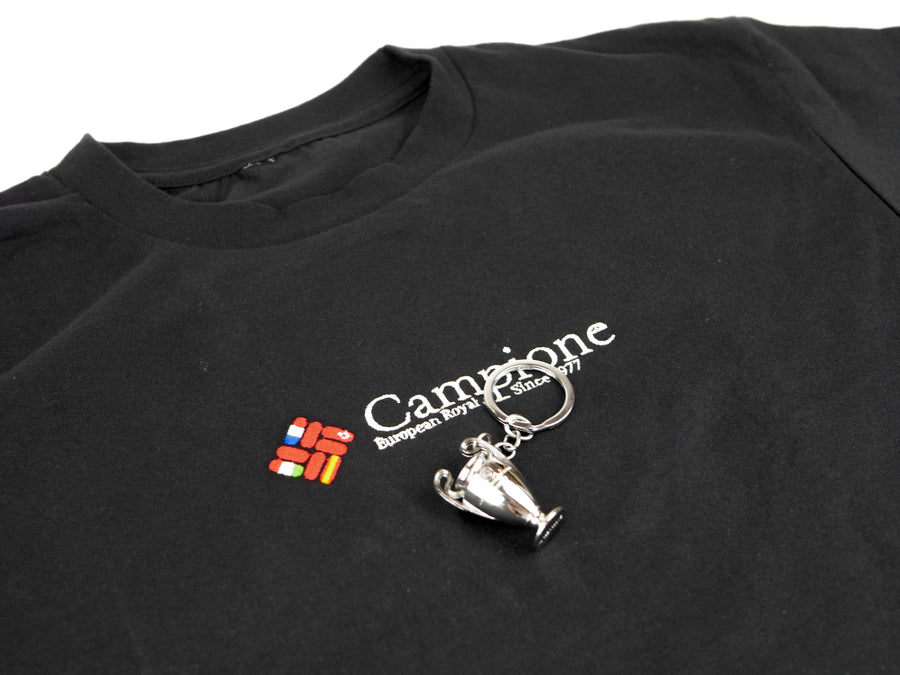 CAMPIONE EMBROIDERED T-SHIRT & FREE EUROPEAN CUP KEYRING