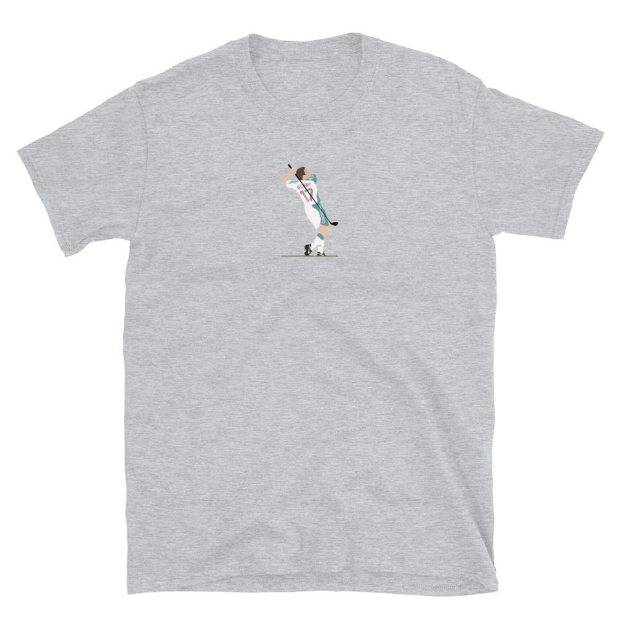 Craig Bellamy Golf Swing Celebration T-Shirt-Kop Clobber