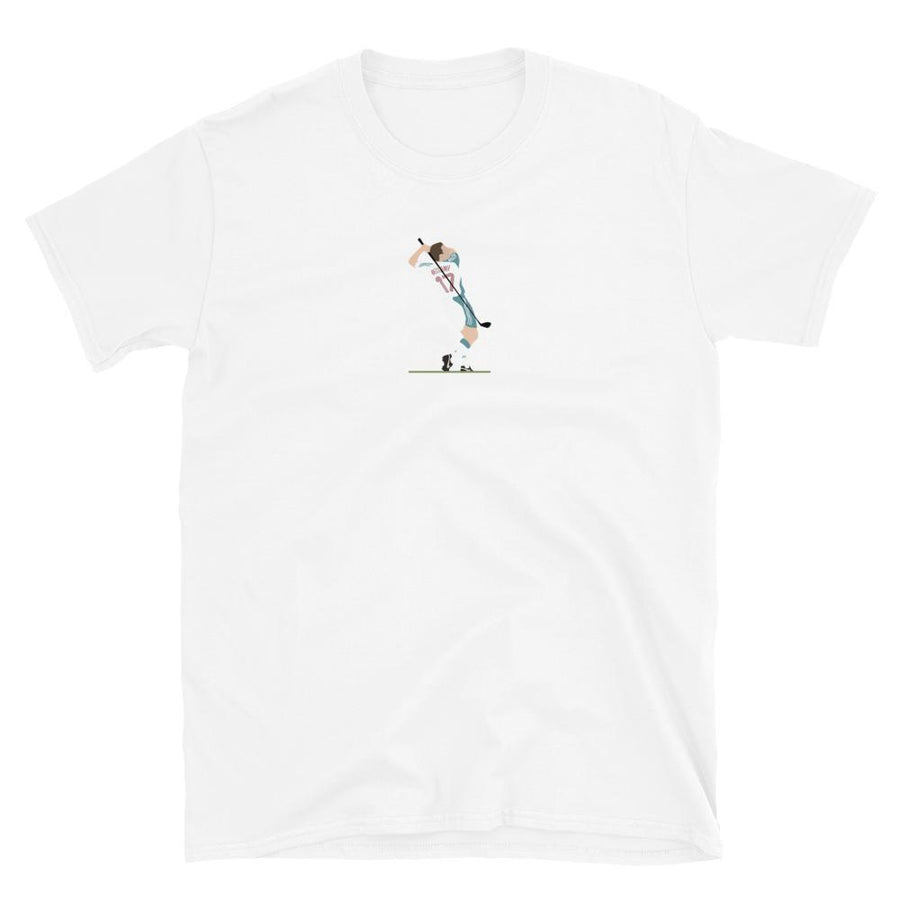 Craig Bellamy Golf Swing Celebration T-Shirt-Kop Clobber