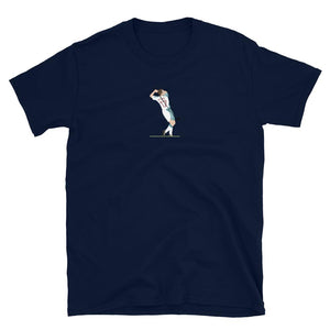 Craig Bellamy Golf Swing Celebration T-Shirt-Kop Clobber