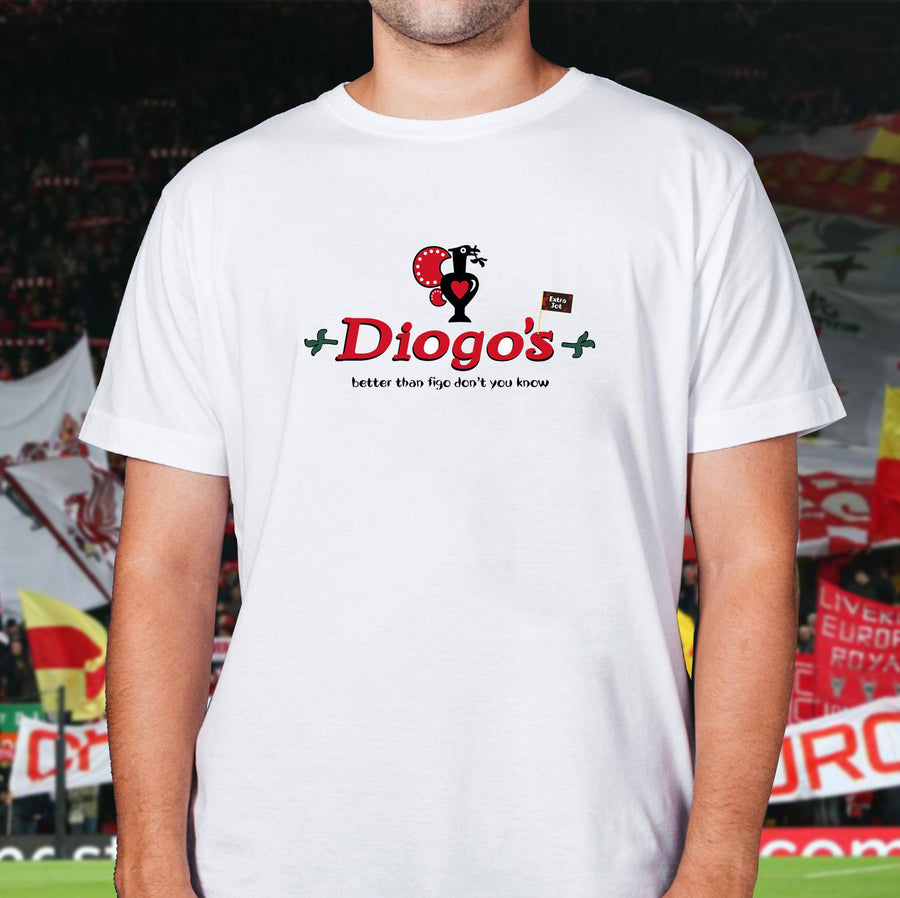 Diogo Jota Liverpool T-Shirt 'Better than Figo don't you know'