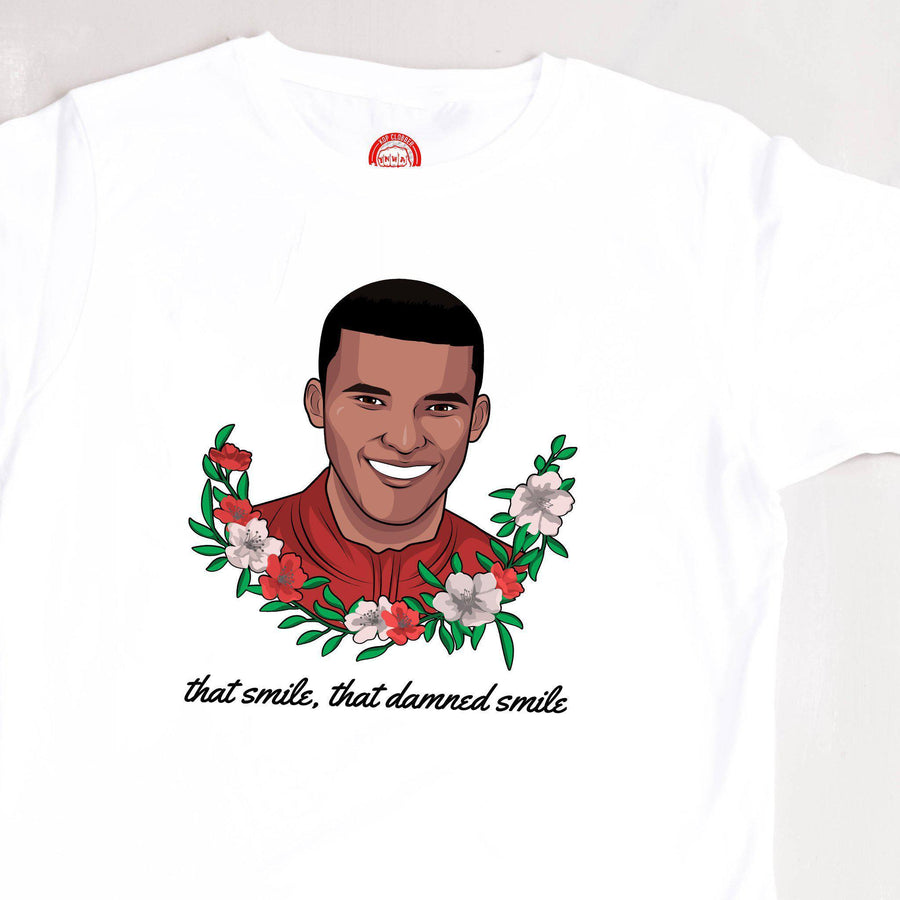 Gini Wijnaldum 'That Smile' Liverpool T-Shirt-Kop Clobber