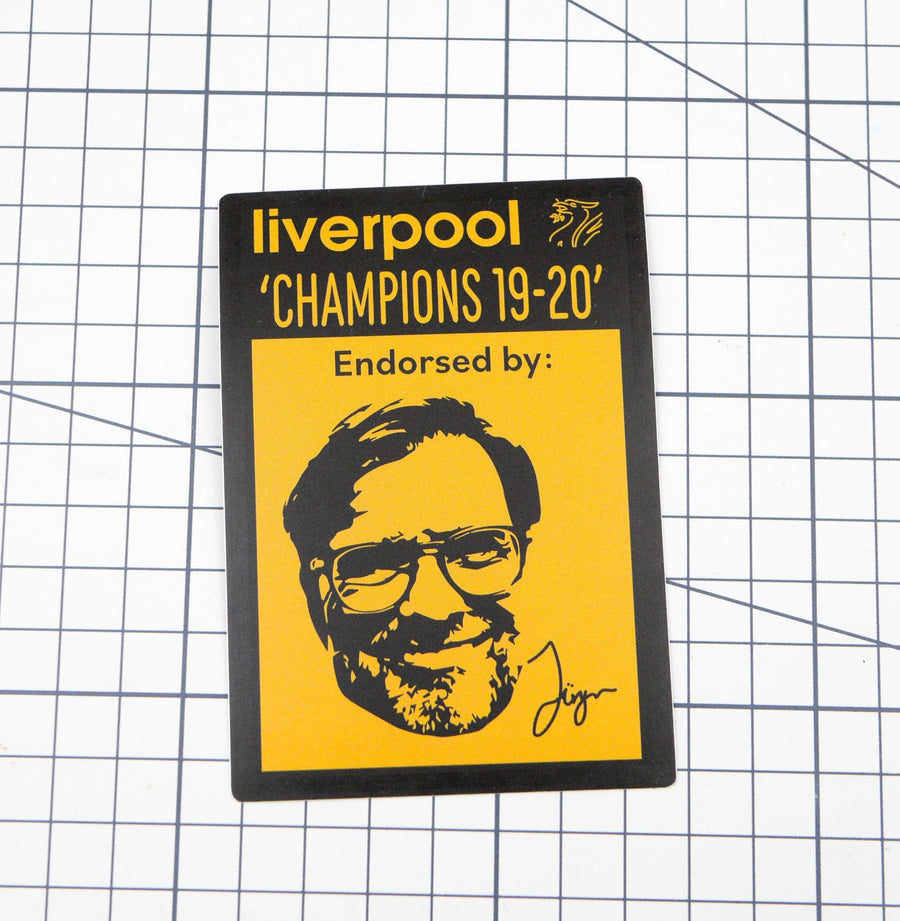 JURGEN KLOPP STAN SMITH LIVERPOOL STICKER 'CHAMPIONS 19-20'