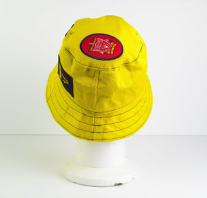 Liverpool 90's Yellow Bucket Hat - Reebok - Carlsberg - Kop Clobber