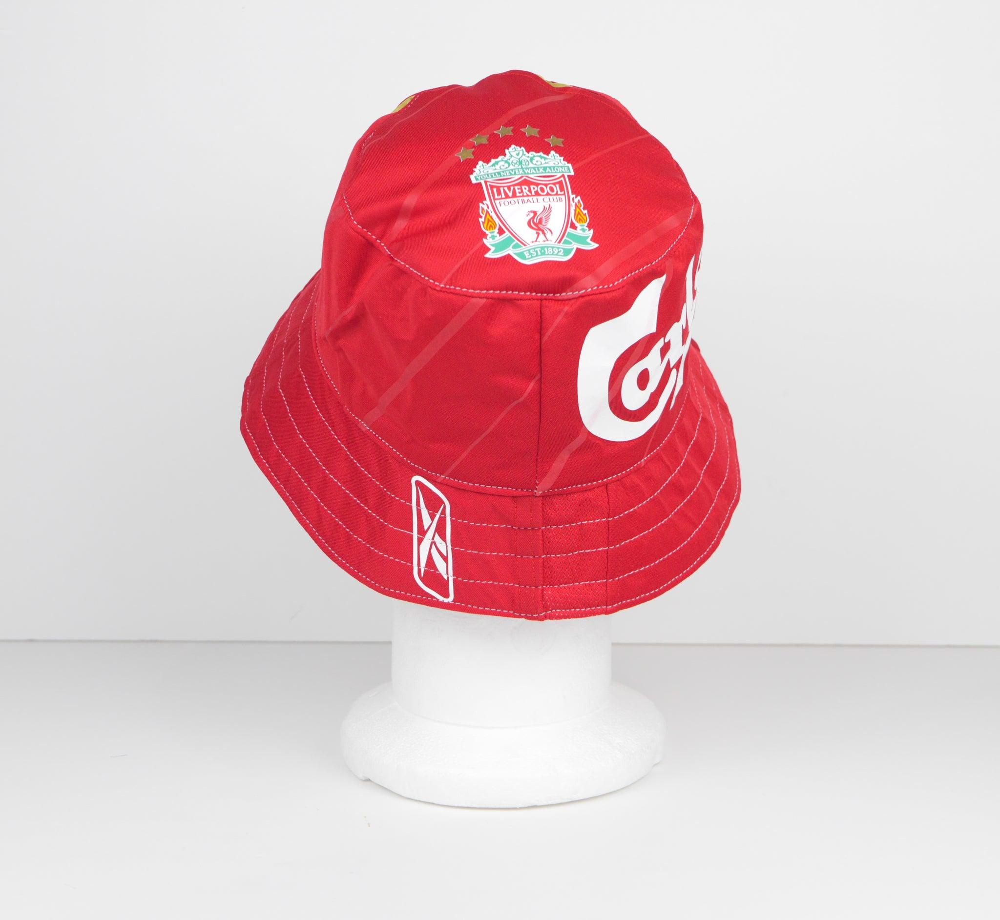 Liverpool F C Bucket Hat 06 07 Champions League Red Kop Clobber liverpool-f-c-bucket-hat-06-07-champions-league-red-kop-clobber