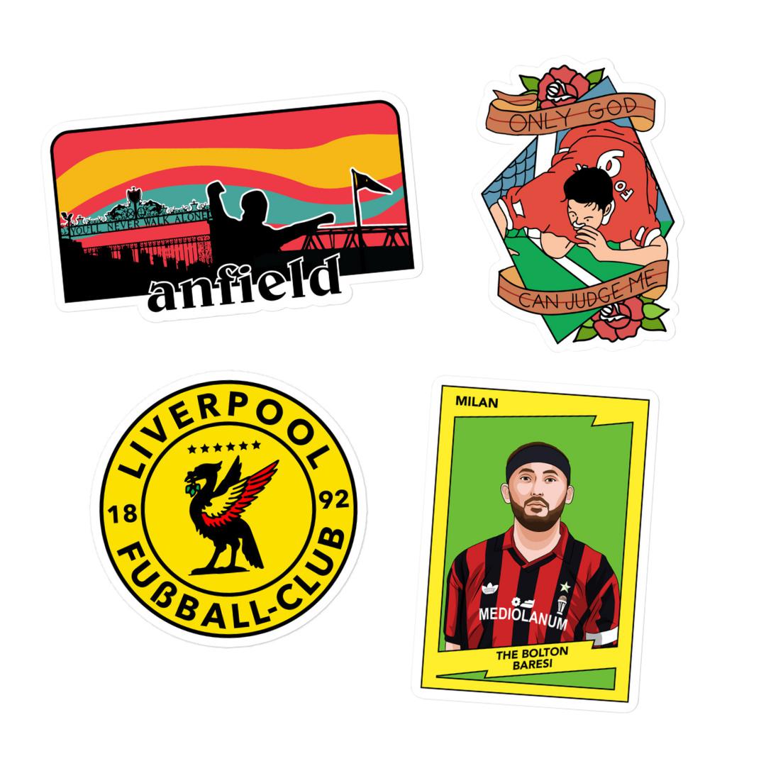 Liverpool Printable Sticker Liverpool FC Sticker Pack x20 | Kop Clobber