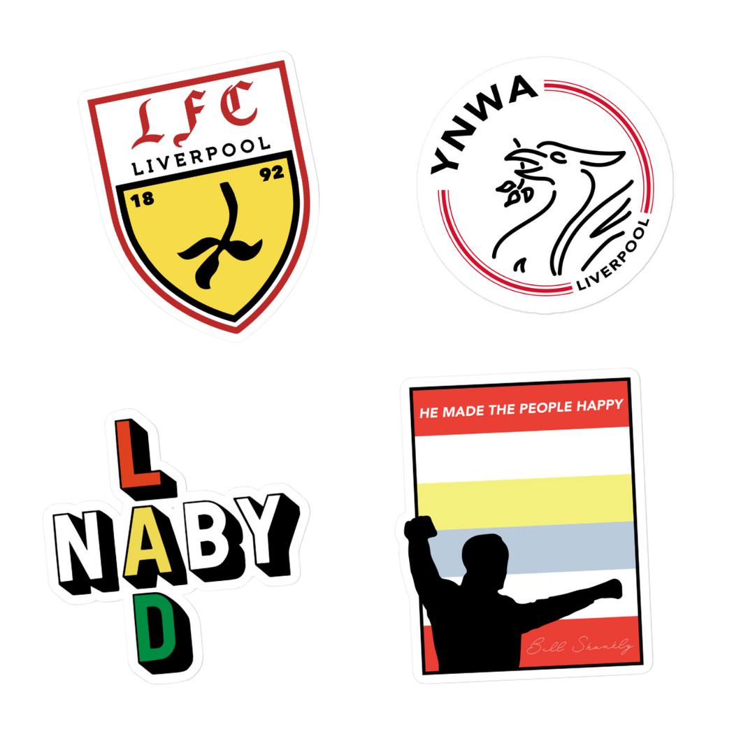 Liverpool Printable Sticker Liverpool FC Sticker Pack x20 | Kop Clobber