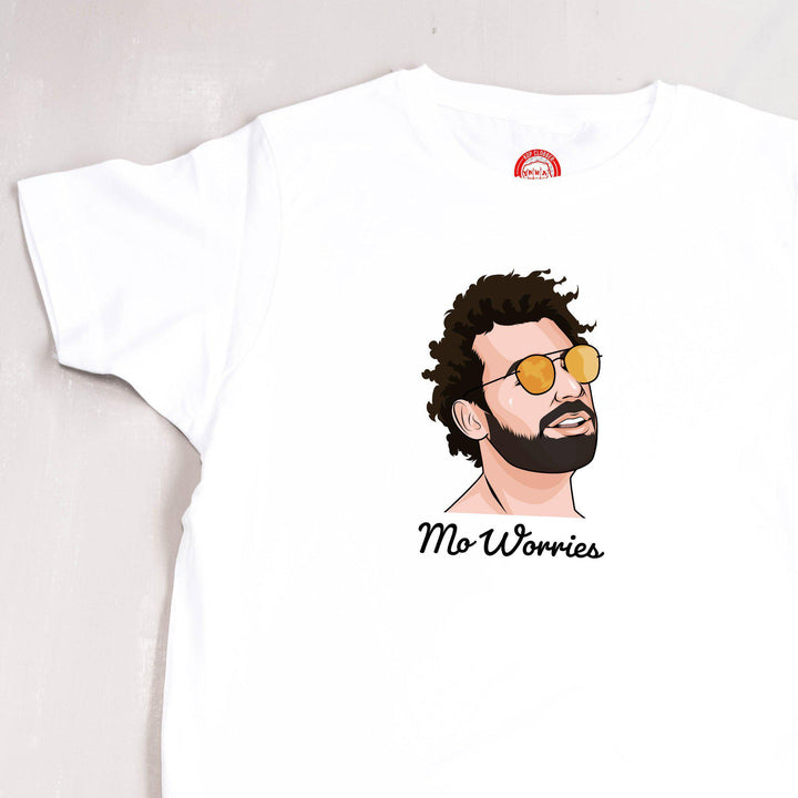 Mo Salah Liverpool T-Shirt 'Mo Worries'-Kop Clobber