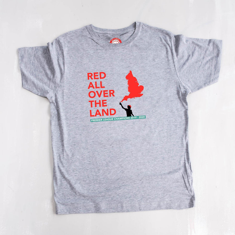 Red All Over The Land Liverpool T-Shirt-Kop Clobber-lfc-store-unofficial-liverpool-shop