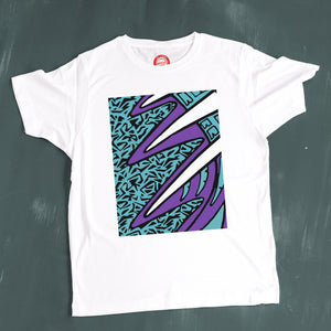 Retro 90's Goalkeeper Jersey Print - Purple-Kop Clobber