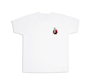 Shankly Icon Embroidered Liverpool T-Shirt-Kop Clobber-White-S-Kop Clobber