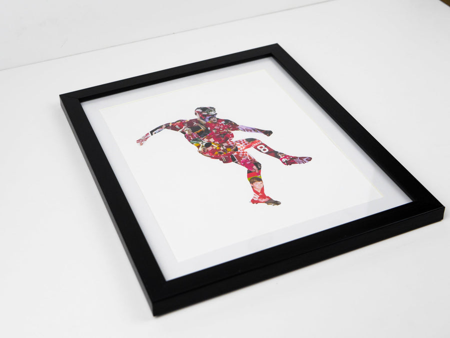 STEVEN GERRARD POSTER - ICONIC MOMENTS ART PRINT